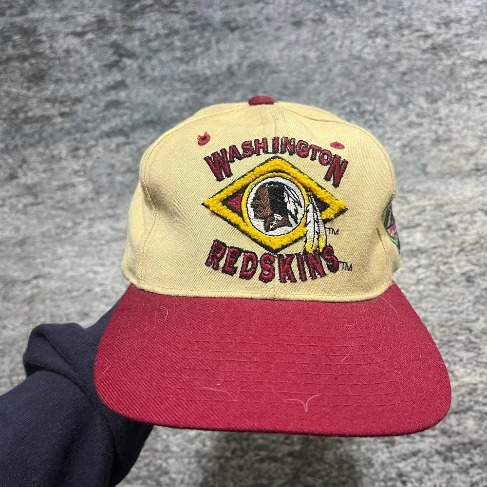 Vintage 90s Washington‎ Redskins Starter Snapback Hat 100%Wool NFL Embroidered